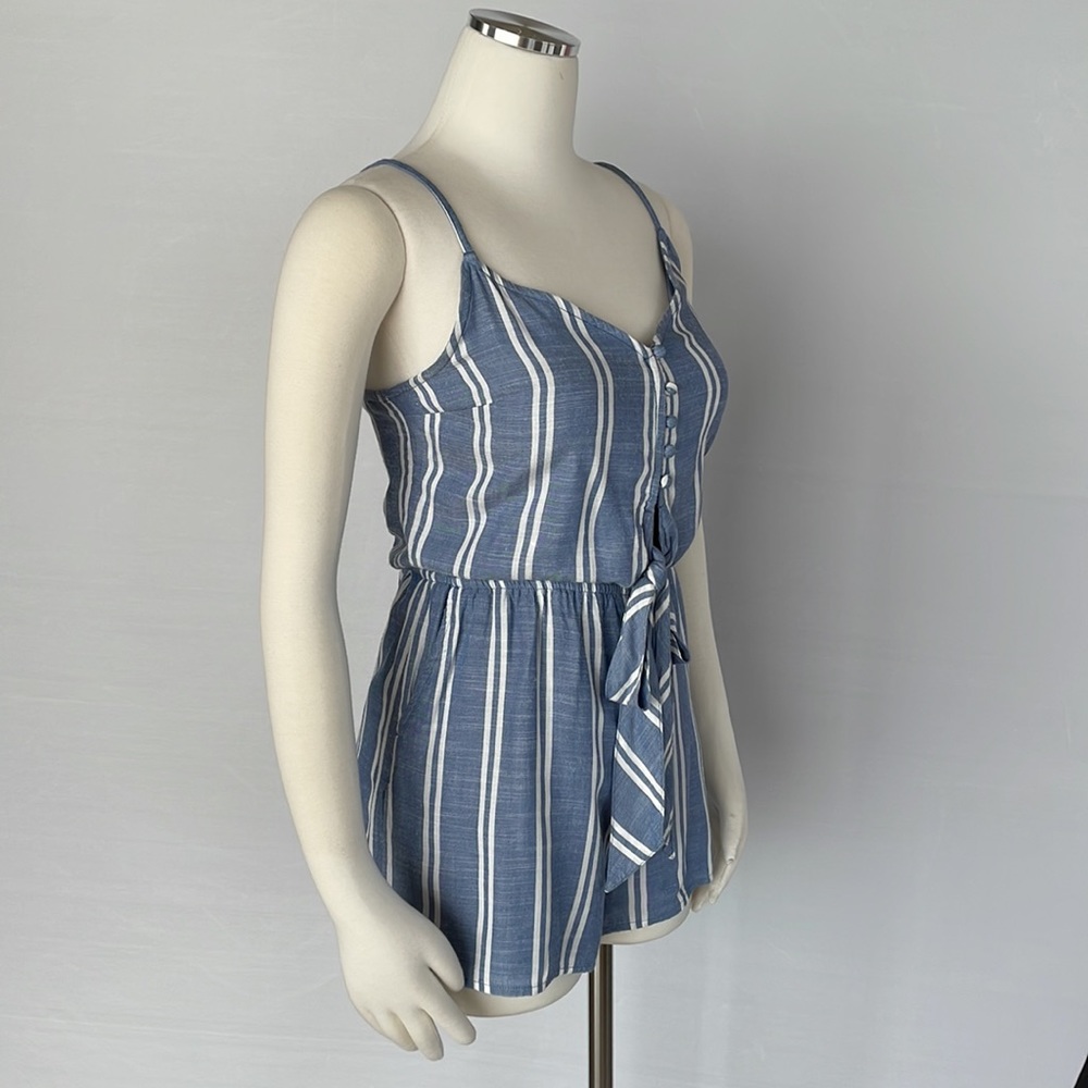 Abercrombie Romper Size Small Blue/White Stripe - Picture 6 of 10